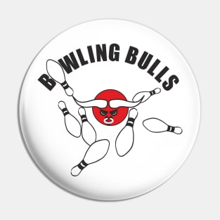 BOWLING BULLS (black) Pin