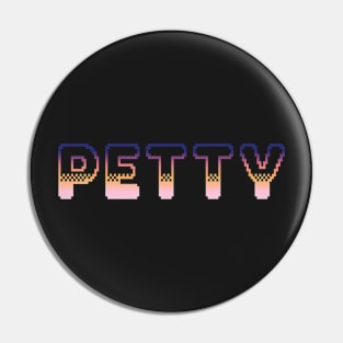 Petty Classic Video Game Graphic Vibrant Gradient Pin