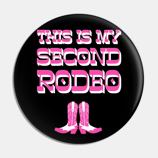 This is my second rodeo (pink, black and white old west letters) Pin by PlanetSnark