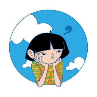 Cartoon girl dreaming away T-Shirt