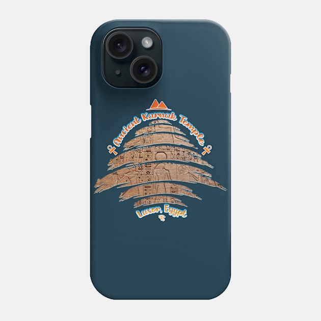 Ancient Karnak Temple: Luxor, Egypt V03 Phone Case by Da Vinci Feather