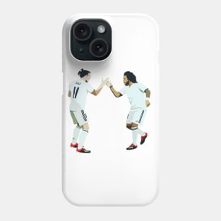 Real Madrid's Gareth Bale & Marcelo Phone Case