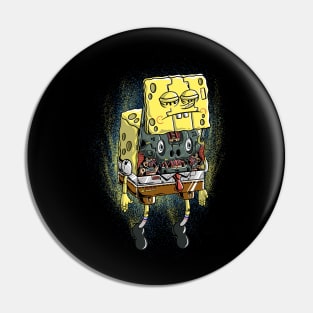 Robot Spongebob fanart Pin