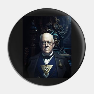 Aleister Crowley Freemason Occult Compass and Square Pin