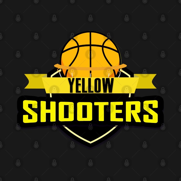 Sporty Basketball Team Yellow Shooters by Teephical