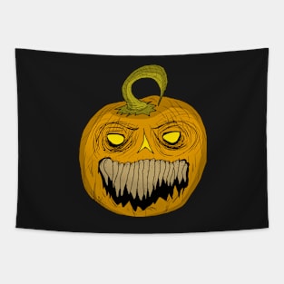 Halloween Jack O Lantern Scary Sharp Creepy Teeth Tapestry