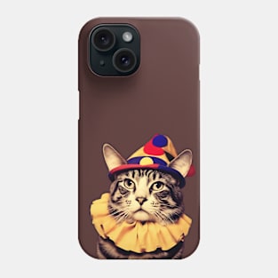 Funny Cat Meme Clown Costume Phone Case