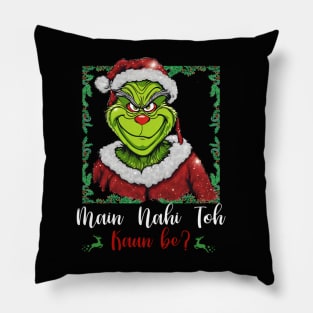 Desi Grinch l Desi Christmas l Desi Humor Pillow