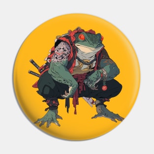 samurai frog Pin