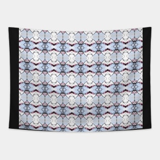 red Malus Radiant crab apple blossoms #7 pattern Tapestry