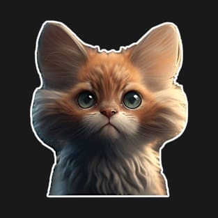 Cute Chibi Cat Merch - Adorable Feline Apparel and Accessories T-Shirt