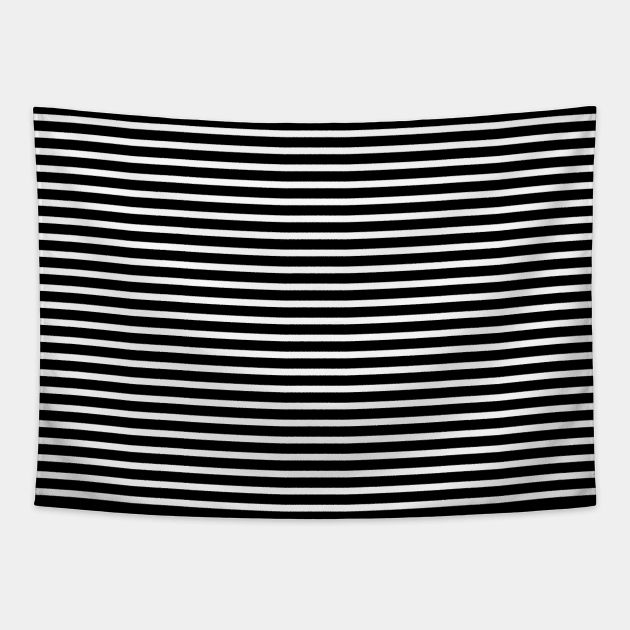 Black and white stripes design by dmerchworld Tapestry by dmerchworld