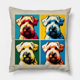 Soft Coated Wheaten Terrier Pop Art - Dog Lovers Pillow