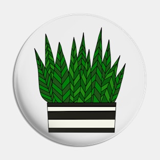 Cute Cactus Design #31: Zebra Succulent Pin