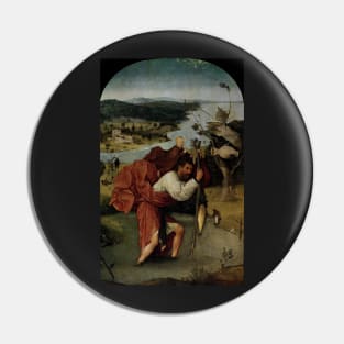 Saint Christopher Carrying the Christ Child - Hieronymus Bosch Pin