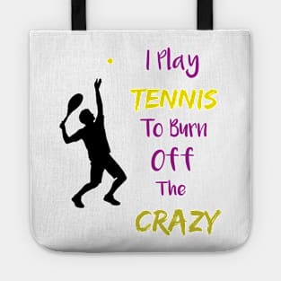 tennis player funny tennis lover Tote