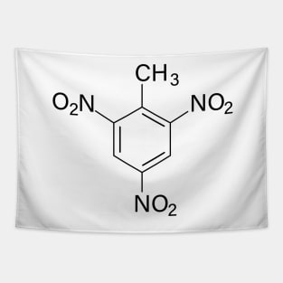 Trinitrotoluene (TNT) Chemical Structure Tapestry