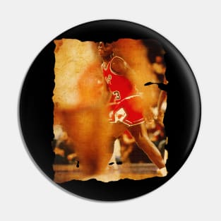 Basket - Jordan Pose vtg photo Pin