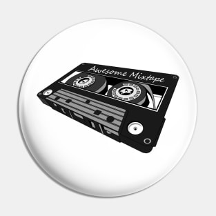 Awesome Mixtape Cassette Pin