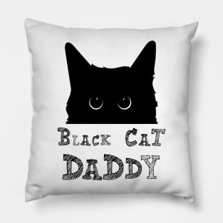 Black cat daddy Pillow