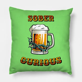 Sober Curious Pillow