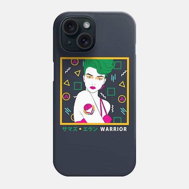 Female Space Warrior Phone Case by machmigo