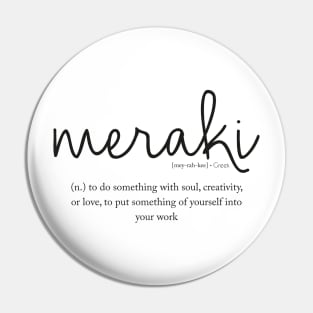 Meraki - Greek definition Pin