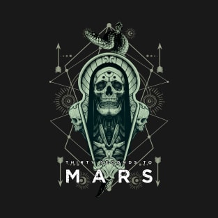 30s to mars skull metal T-Shirt