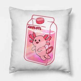 Axolotl Juice Box Pillow