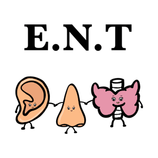 Ear nose and throat ent doctor funny art T-Shirt