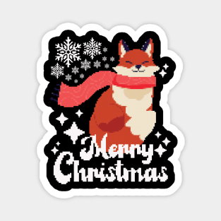 Foxy Christmas Magnet