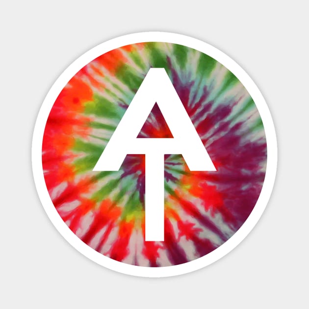 Appalachian Trail Blaze Appalachian Trail Marker Tie Dye Magnet by PodDesignShop