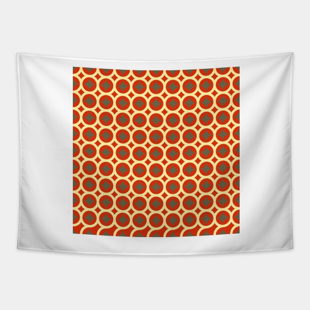 Mid-century modern retro abstract Tapestry by PlusAdore