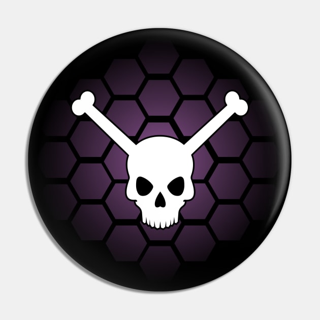 MST3K - Skeleton Crew Logo (Hex Design) Pin by Pandoramonium