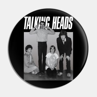 Vintage 80s Talking Heads Pin