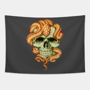 Snake and Skull Tapestry