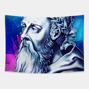 Heraclitus Snowy Portrait | Heraclitus Artwork 12 Tapestry