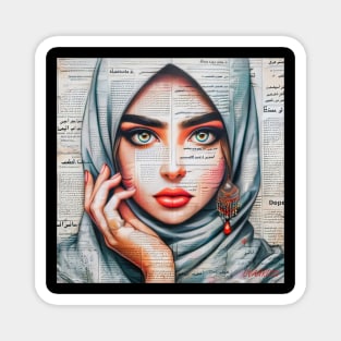 Arabic princess by Charlotte VanRoss (cvanross) Magnet