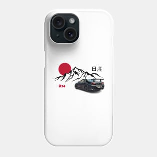 Nissan Skyline GTR R34, JDM Phone Case