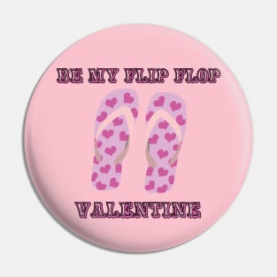Be My Flip Flop Valentine Pin