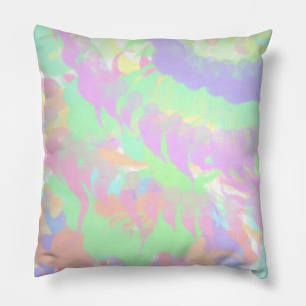 Pastel Tie Dye Pillow by ValinaMoonCreations