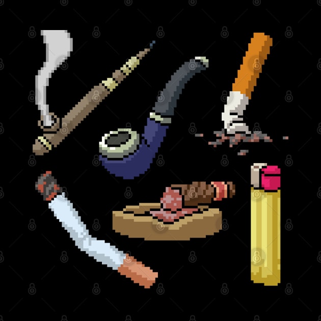 Pixel Smoking Elements by Mako Design 