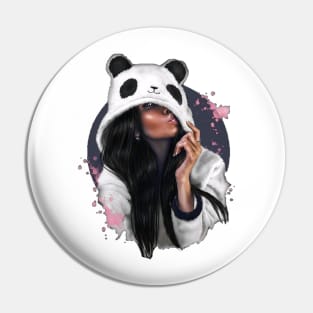 Girl panda Pin