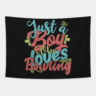 Just A Boy Who Loves Bowling Gift product Tapestry