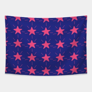 Pink Stars Pattern Tapestry