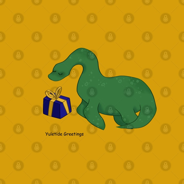 Nessie offering you a gift by VazMas Design