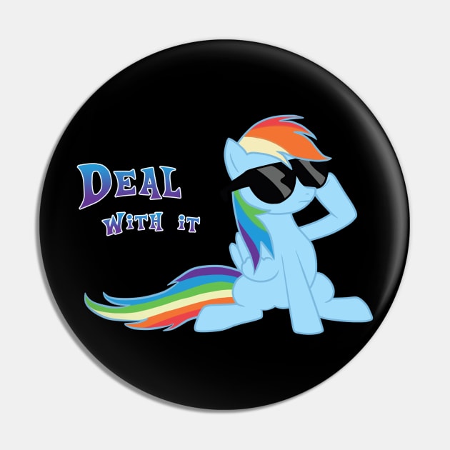 My Little Pony - Rainbow Dash - Deal With It Pin by Kaiserin