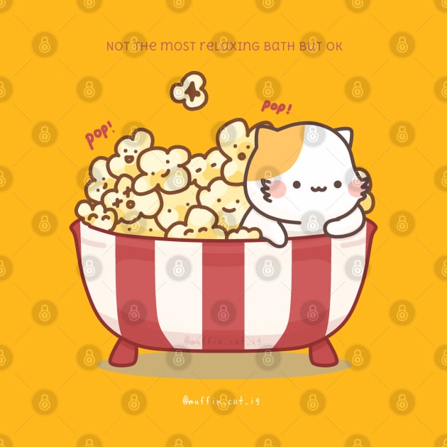 Popcorn Bath by @muffin_cat_ig