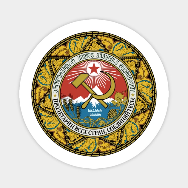 Emblem of the Adjar Autonomous Soviet Socialist Republic Magnet by Flags of the World