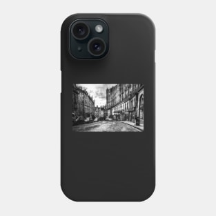 Grassmarket Edinburgh Black And White Phone Case